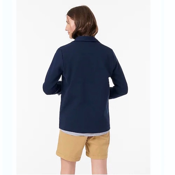 NEW J. Crew Knit Ponte Grey Soft Winter Blazer Jacket - Picture 3 of 3